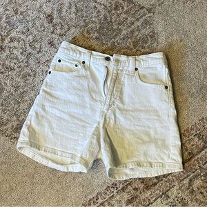 Abercrombie & Fitch White Dad Short